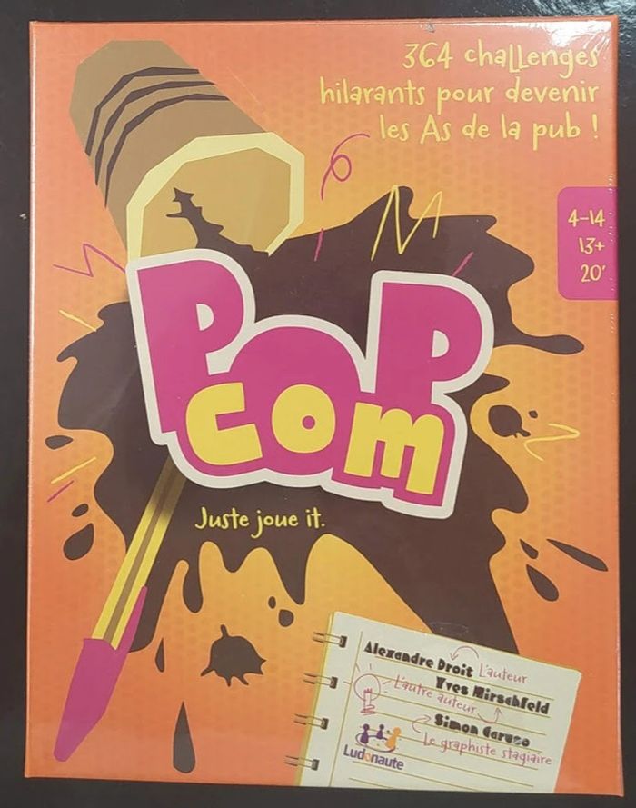 Pop Com - Jeu de société sous emballage - Prix Ferme