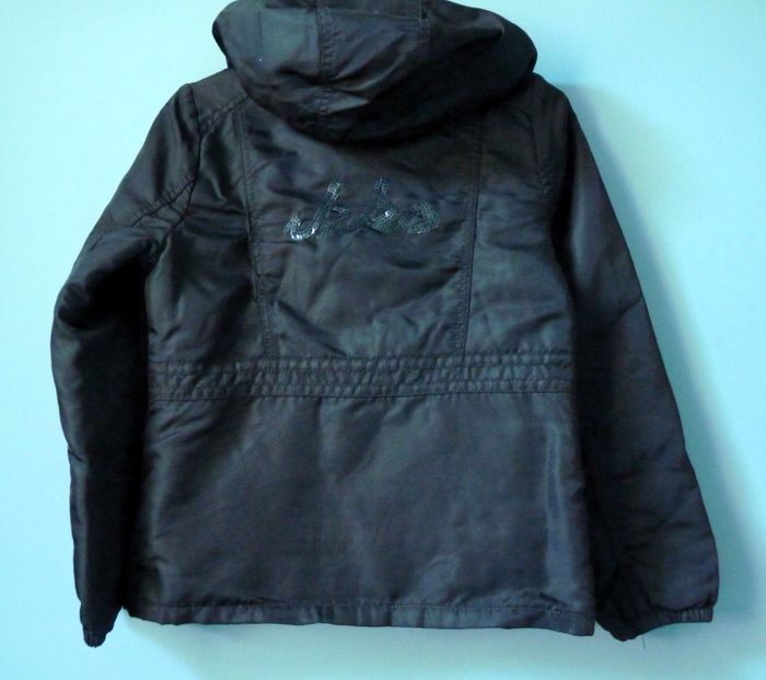 Manteau doudoune IKKS fille 10 ans noir libellule strass TBE - photo numéro 5
