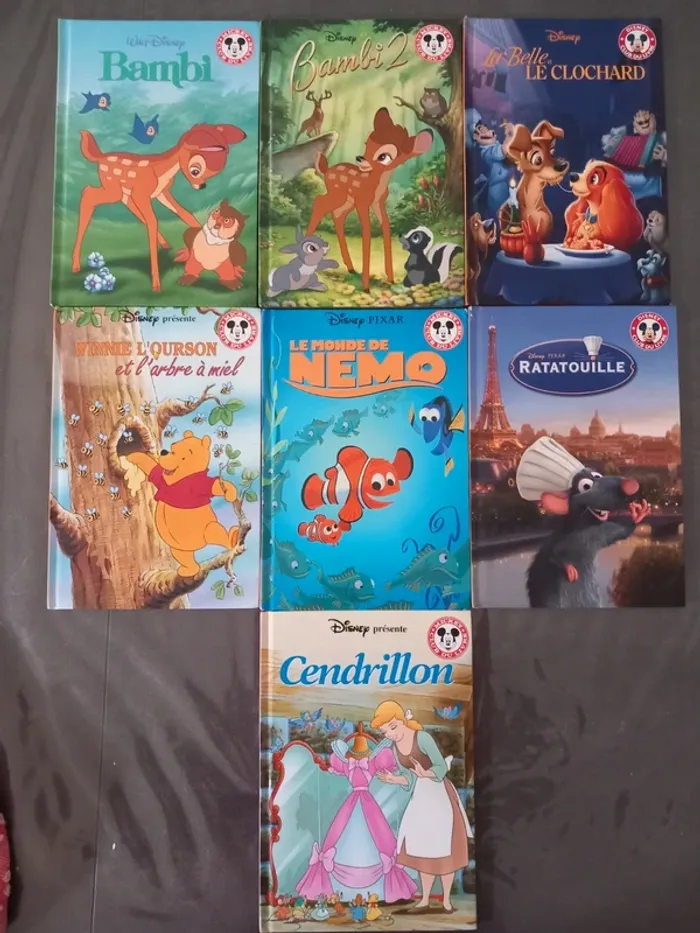 Lot de 7 livres Disney Mickey club du livre