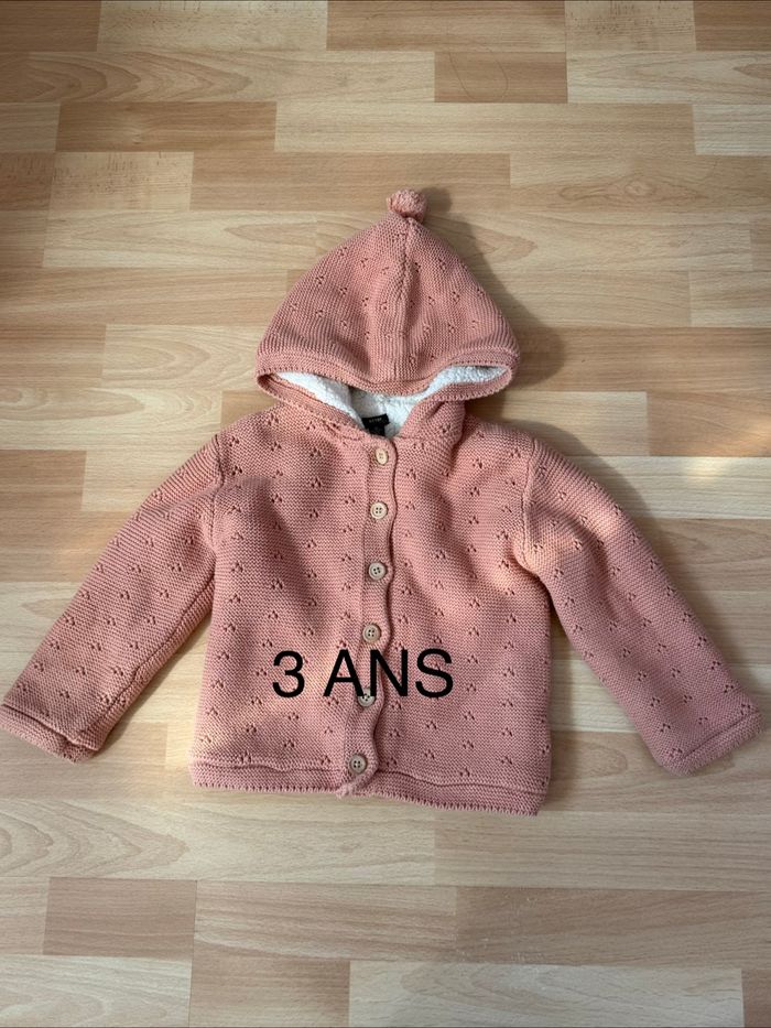 Gilet chaud fille 36 mois