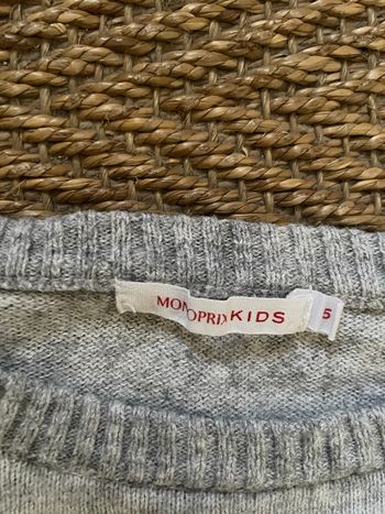 Pull mi-saison garçon Monoprix 5 ans 