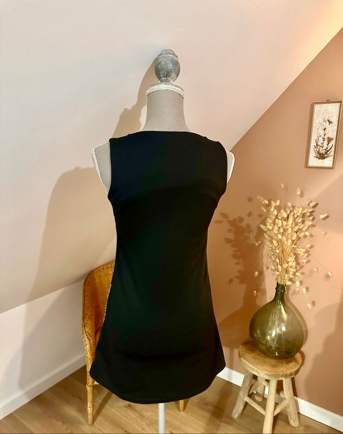 🤍 Robe noir & grise cache cache taille 2 ( 38/40 ) 🤍 - photo numéro 6