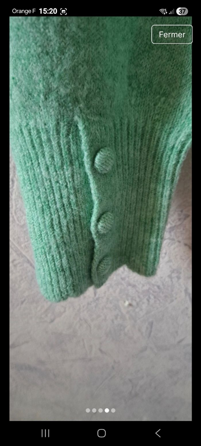 Pull vert menthe - photo numéro 4