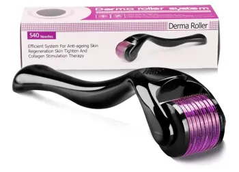 Derma roller noir – 540 aiguilles de 0,5 mm Neuf