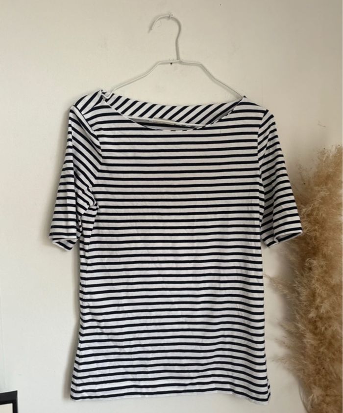 Lot de 3 t-shirt marinière esprit taille 34 - xs mode ecoresponsable - photo numéro 5