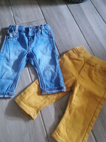 2 pantalons 6 mois