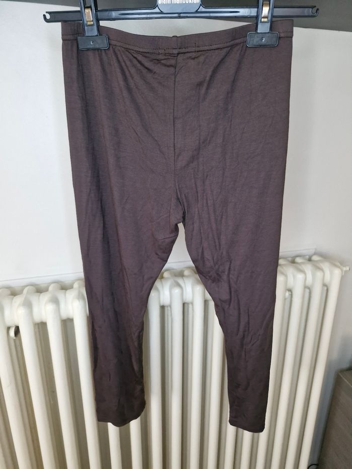 Legging corsaire marron court - photo numéro 3