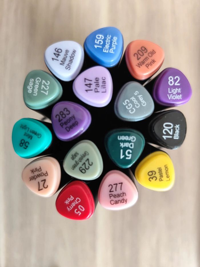 Lot de 17 feutres à alcool twinmakers – Idéal pour artistes, étudiants ou amateurs de coloriage ! - photo numéro 2