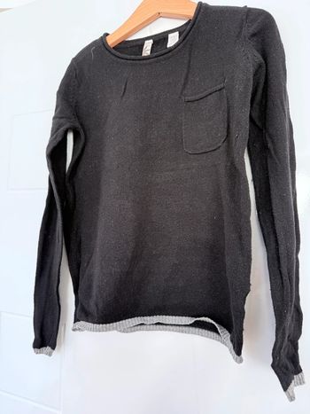 Pull Okaidi noir en 8ans