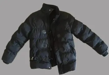 Doudoune noire chaude garçon 8 ans