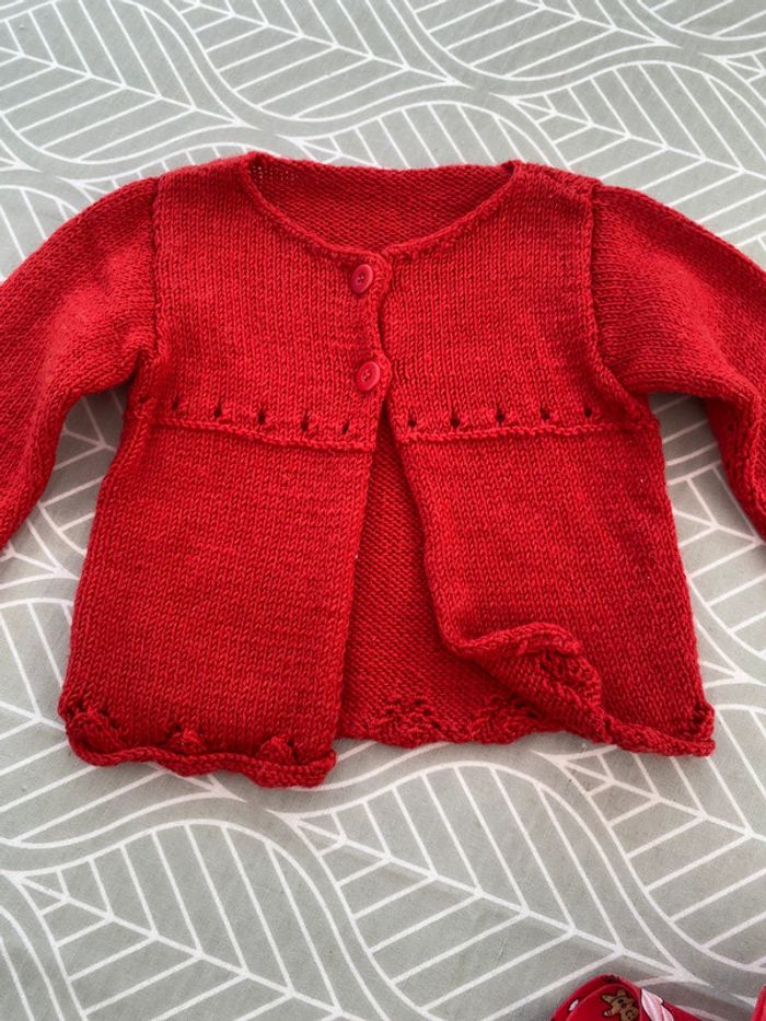 Bel ensemble 12 mois gilet pantalon haut body - photo numéro 8