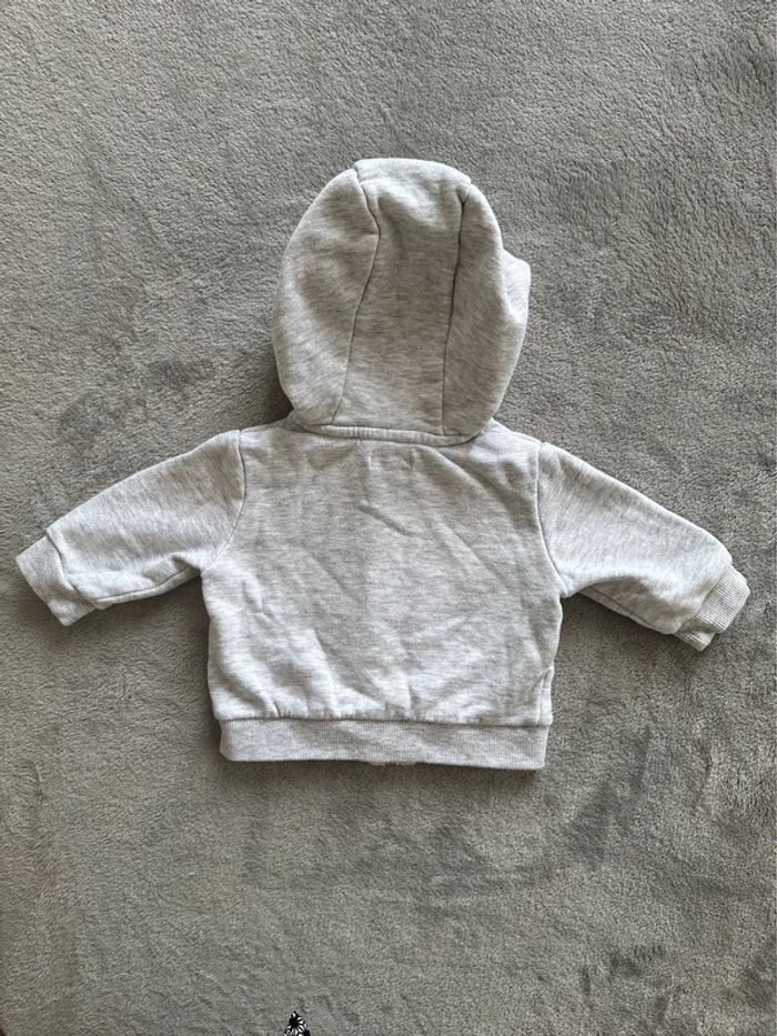 Sweat zippé à capuche - 3 mois - Kiabi - photo numéro 4