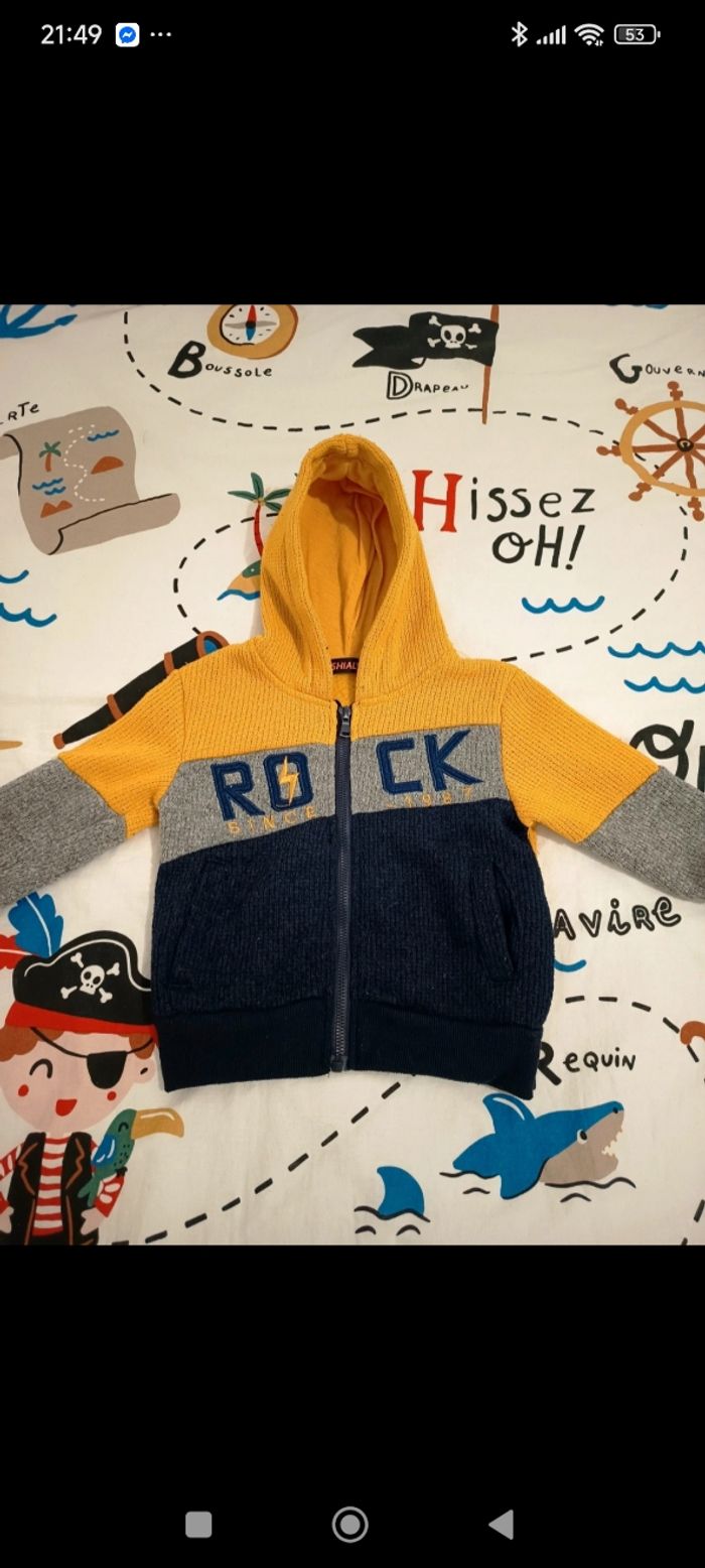 Lot gilets chauds hiver 12 mois - photo numéro 3