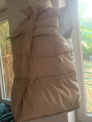 Doudoune Georgia sans manches taille M beige