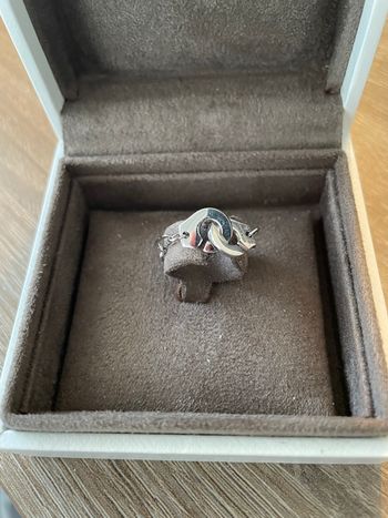Bague menottes argent