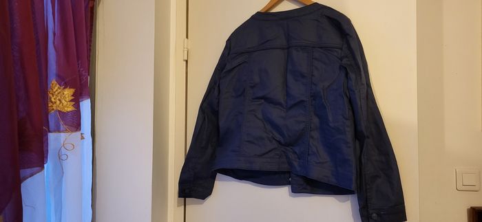 Veste jean bleu marine - photo numéro 9