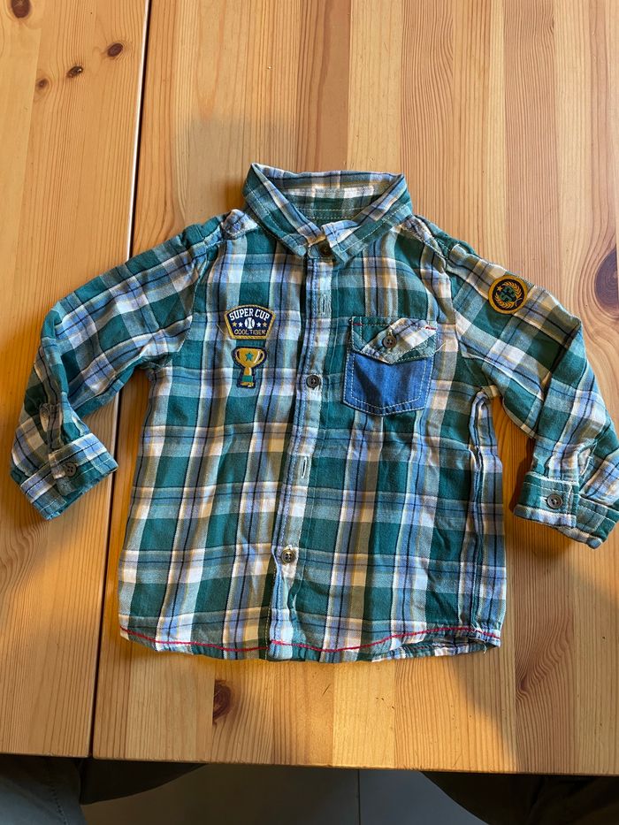 Chemise à carreaux Tissaia 12 mois