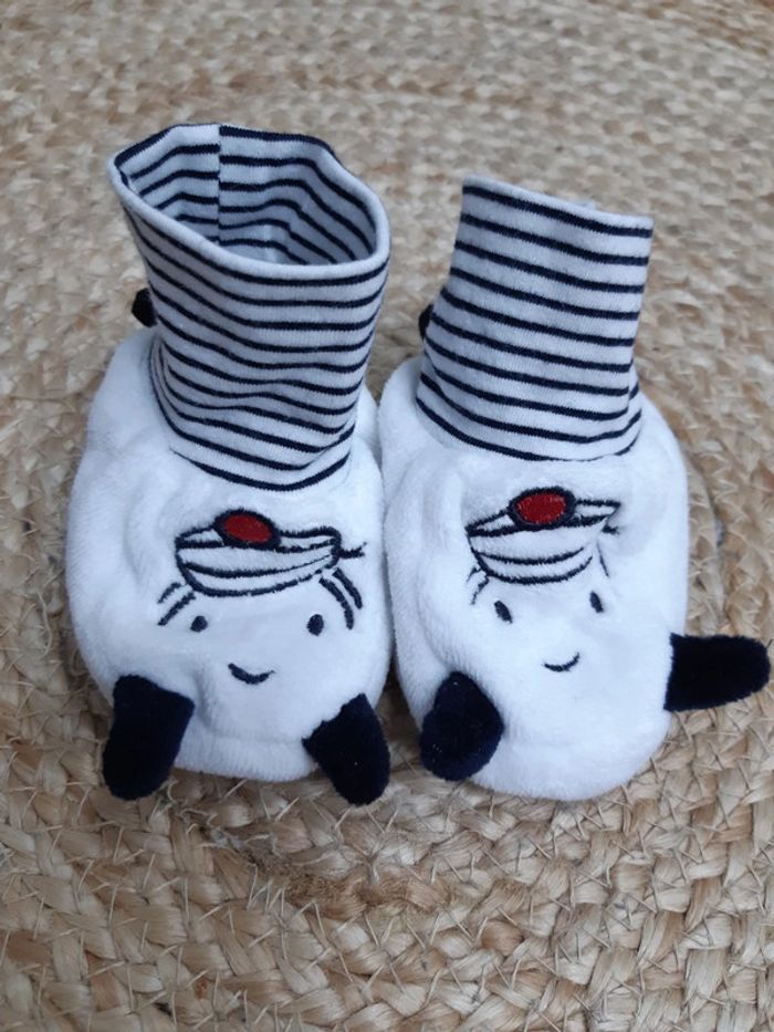 Paire de chaussons Terre de marins 3/6 mois - photo numéro 2