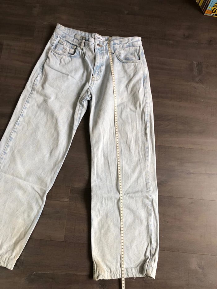 Jean jennyfer taille 36 wide leg bleu clair - photo numéro 6