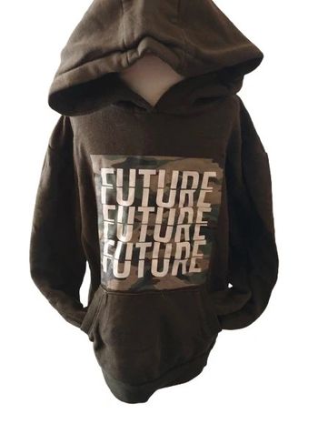 Sweet à capuche Primark kaki Taille 7/8 ans