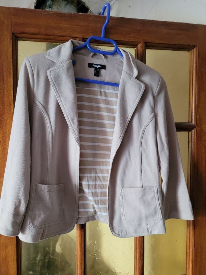 Veste matière sweat taille 38 jennyfer