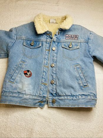 Veste en jean Mickey  taille 5 ans