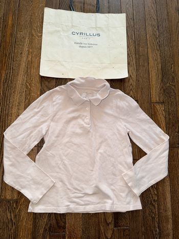 Polo rose Cyrillus  8 ans