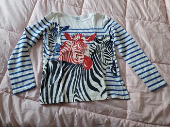 t-shirt Mlongue petit bateau 10ans  (10e)