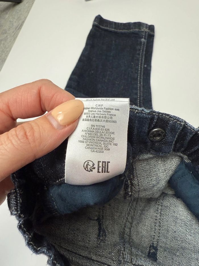 Jeans Boss Hugo Boss bébé garçon taille 6 mois, 67 cm coupe regular parfait état - photo numéro 6