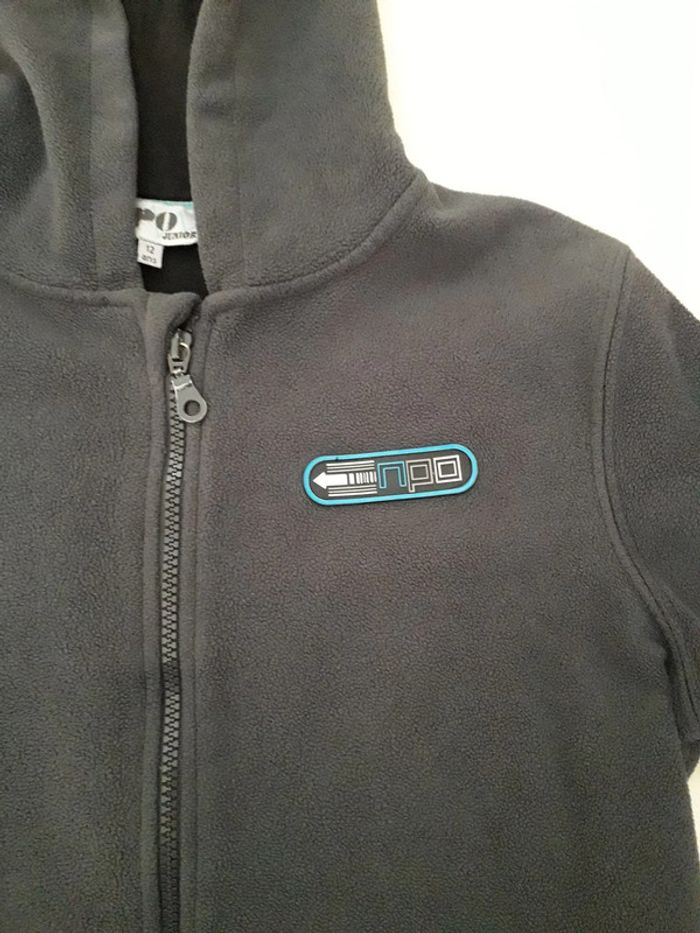 Gilet polaire gris foncé t 12 ans - photo numéro 5