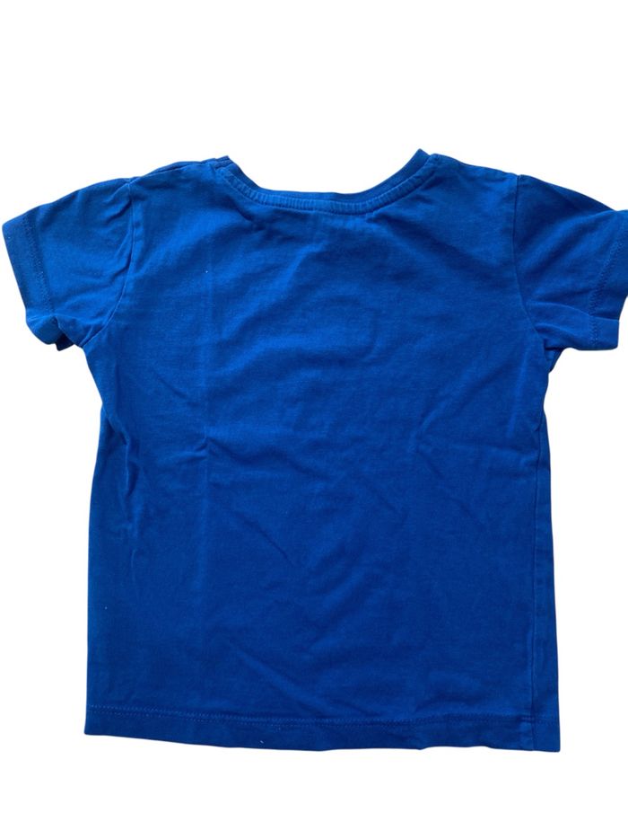 T-shirt enfant bleu motif dinosaure 18-24 mois (86/92) - photo numéro 2