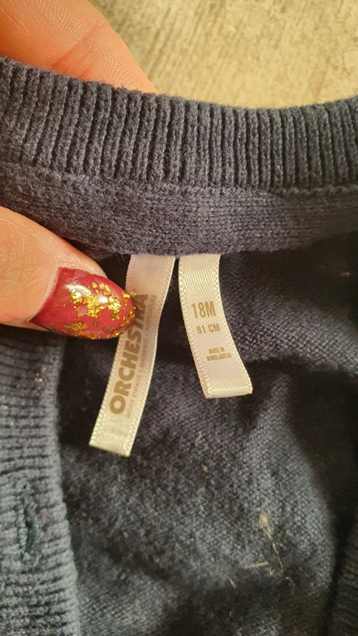 Gilet orchestra 18 mois en très bon état - photo numéro 2