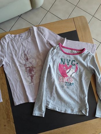 Lot de 2 ti-shirts manches longues
