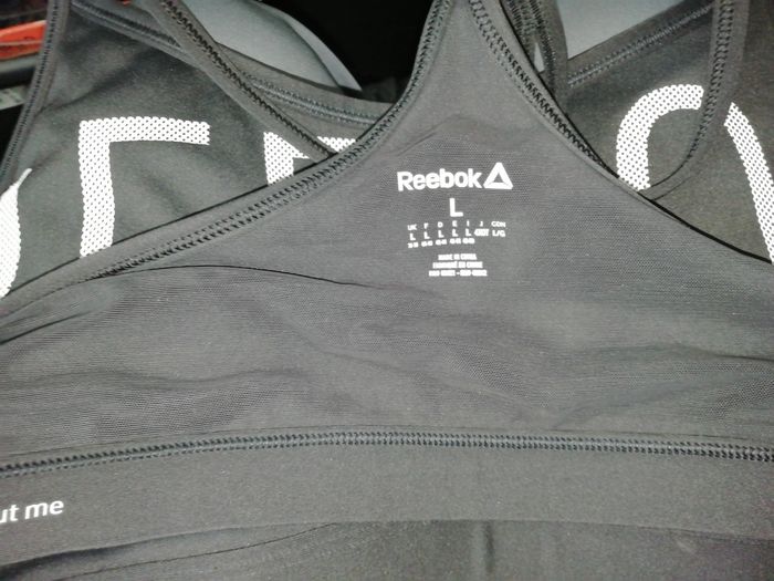 BRASSIÈRE de SPORT REEBOK T. L neuve Noir - photo numéro 3