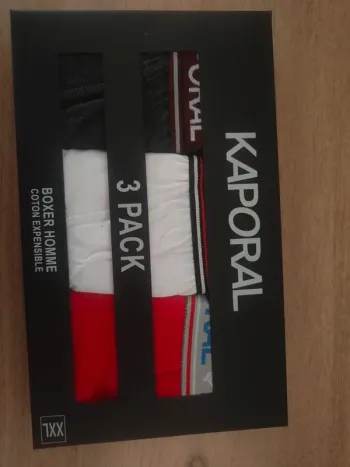 Lot de 3 boxers homme Kaporal XXL