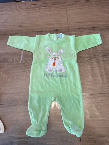 Pyjama velours vert