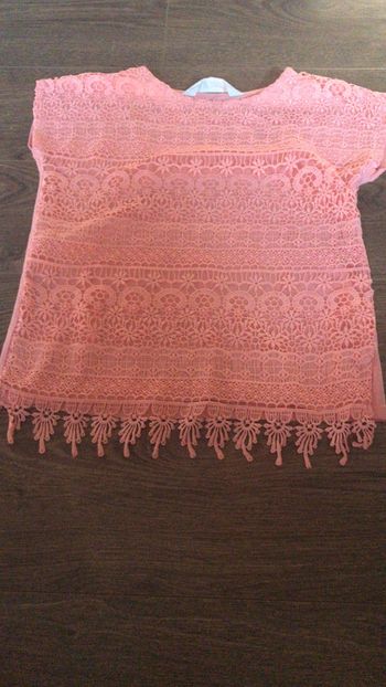 Tee-shirt été orange 7/8 ans