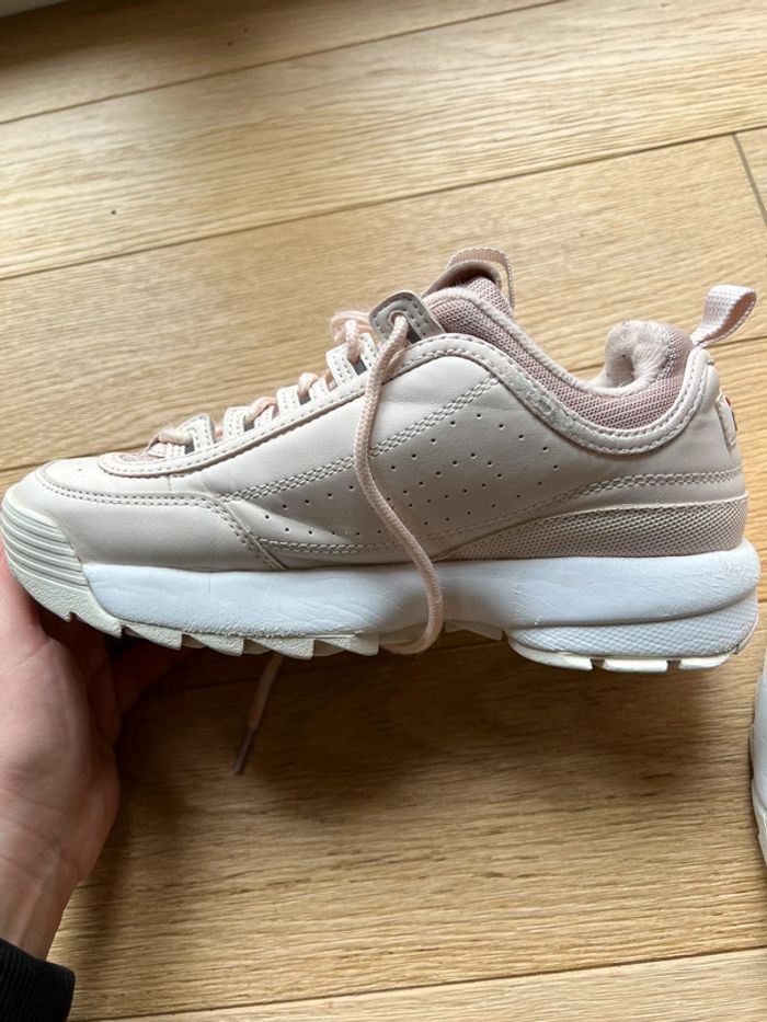 Chaussure fila rose pale bon état taille 38. - photo numéro 6