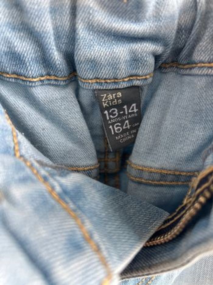 Jupe jean Zara Kids 13/14 ans effet used - photo numéro 3