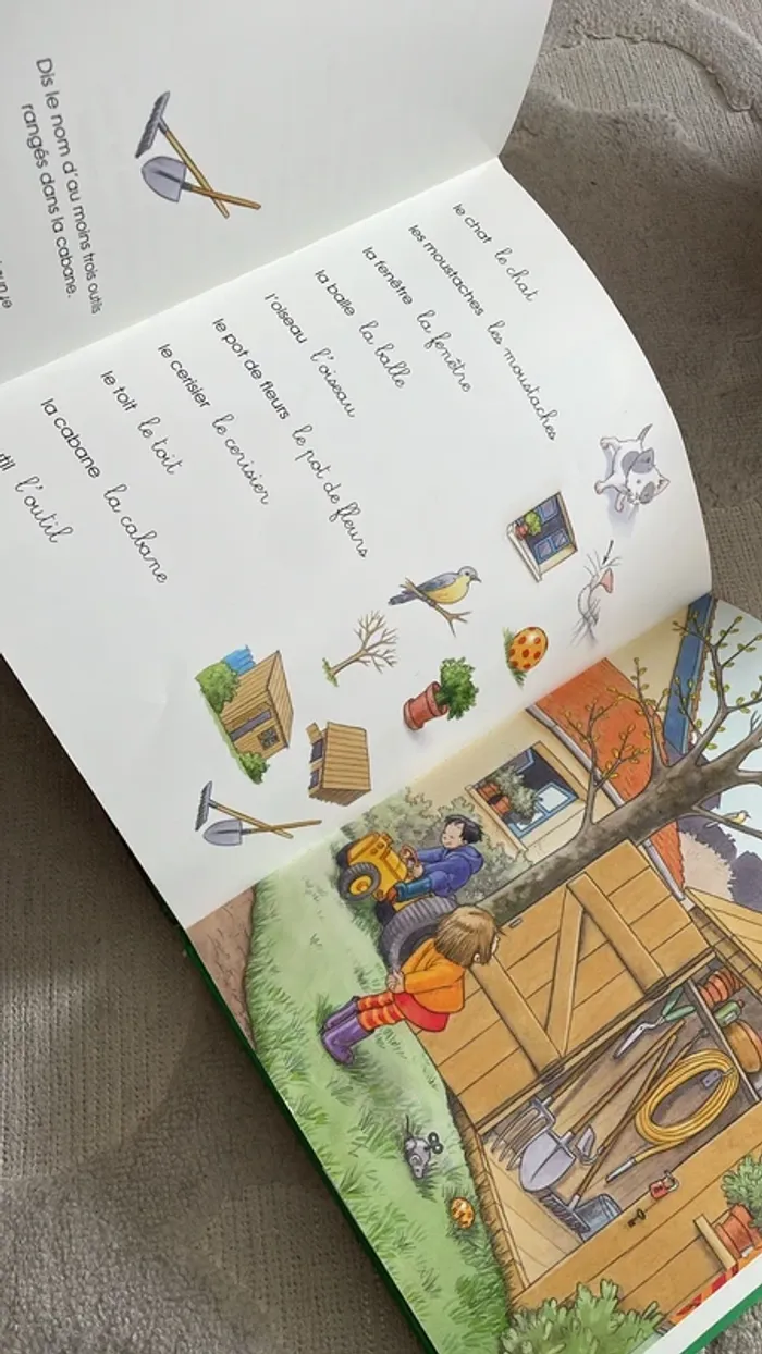 Livre enfant “Au jardin” - Collection Larousse Des mots pour lire - photo numéro 3
