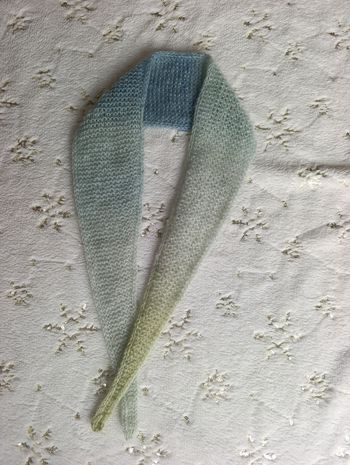 Sophie scarf nuage écharpe sophie dégradé jade neuf fait main