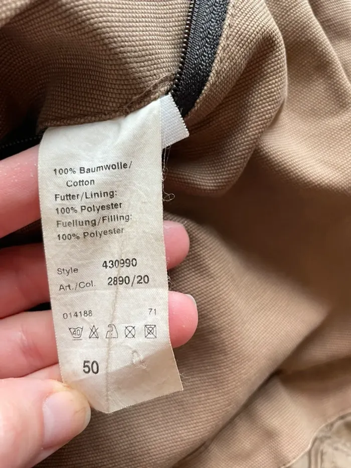 Manteau veste Camel beige homme vintage - photo numéro 18