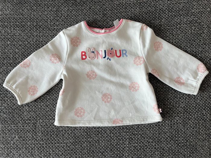 Sweat fille Bonjour
