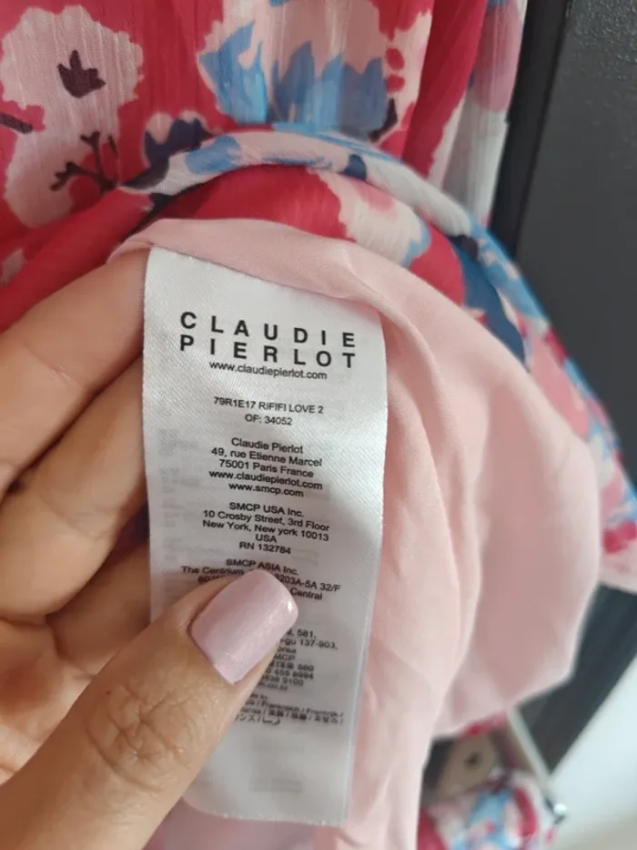 Robe Claudie Pierlot fleurs - photo numéro 3