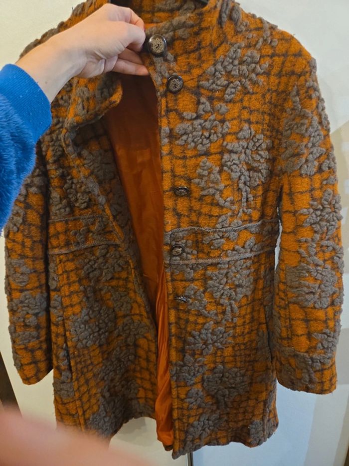 Veste Rouille/orange/marron Julie Mode XXL (manque 1 bouton 4eme photo) - photo numéro 6