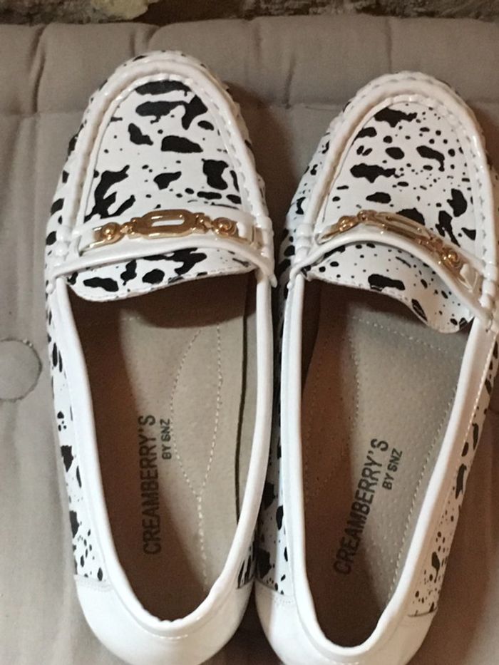 Mocassins noir et blanc taille 37 - photo numéro 2