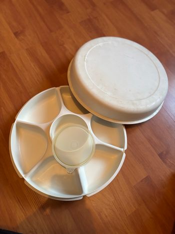 Plateau pour apéritif vintage Tupperware 