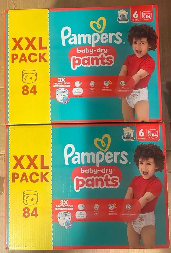 Lot de 02 cartons Pampers T6 pants xxl