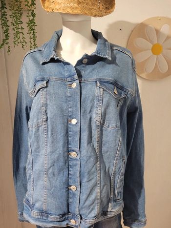 Blouson en jean grande taille