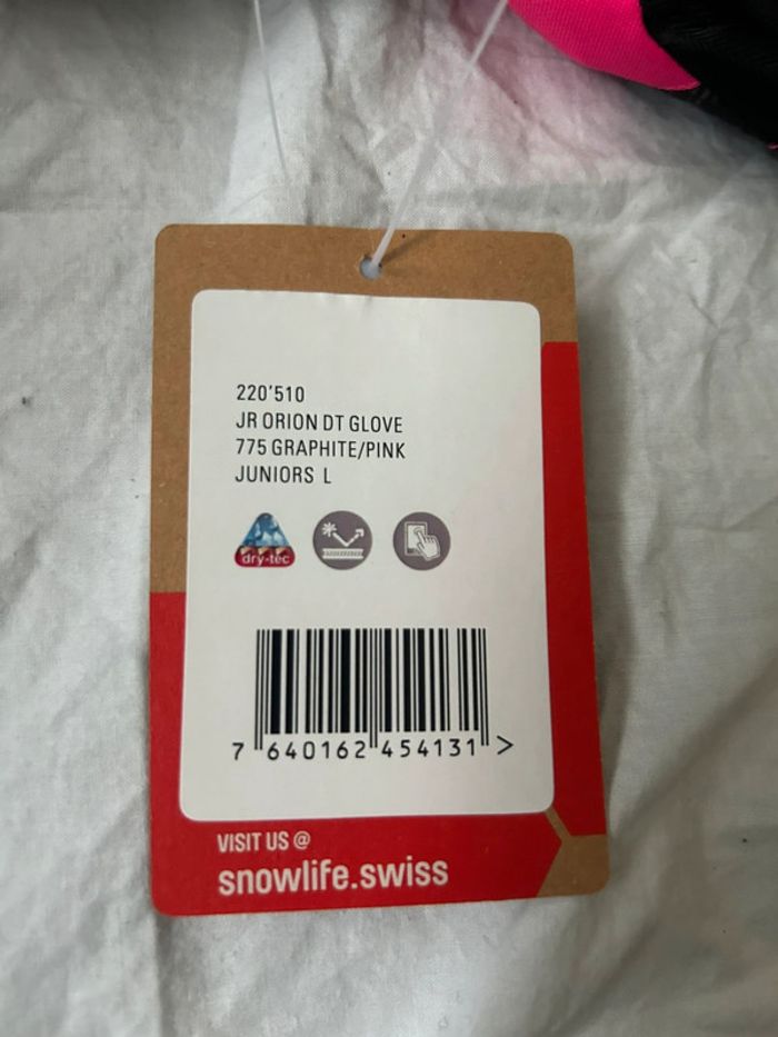 Gant de ski  snowlife junior taille L  ou taille S adultes femme - photo numéro 3